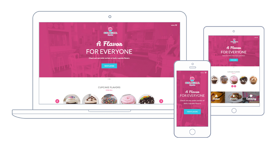 responsive web development screens